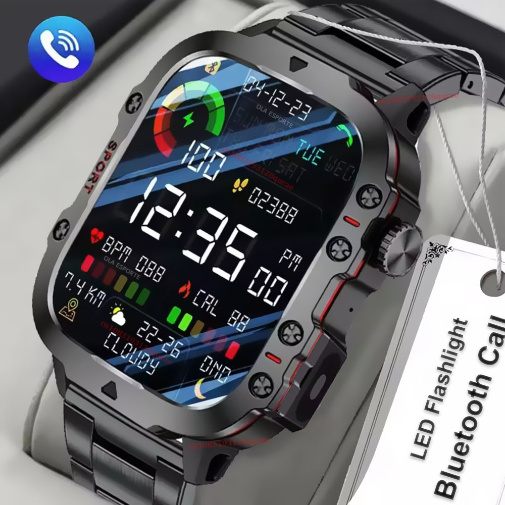Gps Running Watch - Reloj Inteligente Militar 2026 para Hombre,